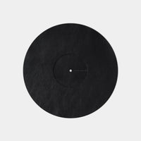 Turntable Leather Platter Mat - Black