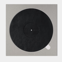 Turntable Leather Platter Mat - Black