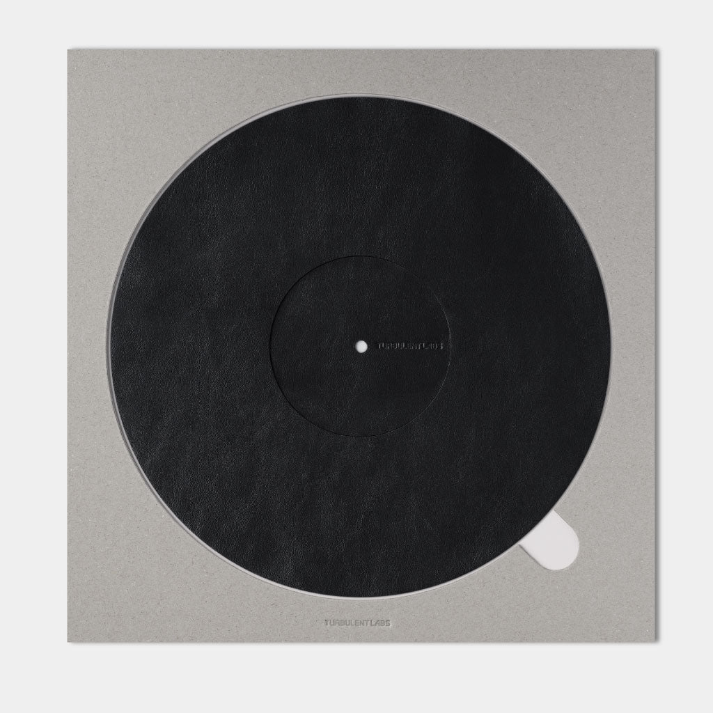 Turntable Leather Platter Mat - Black