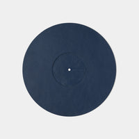 Turntable Leather Platter Mat - Navy