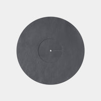 Turntable Leather Platter Mat - Slate