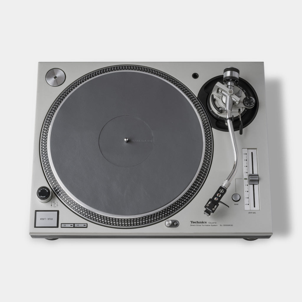 Turntable Leather Platter Mat - Slate