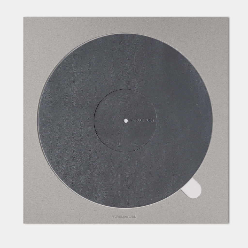 Turntable Leather Platter Mat - Slate