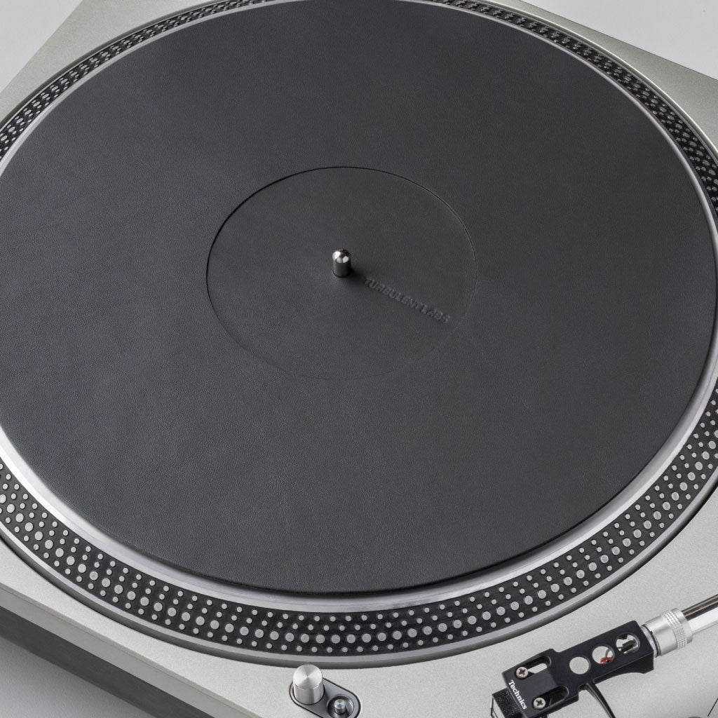 Turntable Leather Platter Mat - Slate