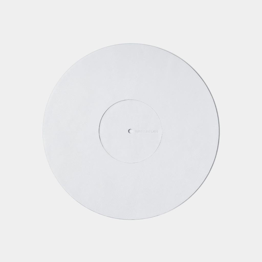 Turntable Leather Platter Mat - White