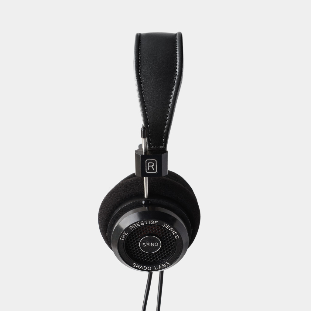 Handmade Black leather headband compatible with GRADO headphones. 