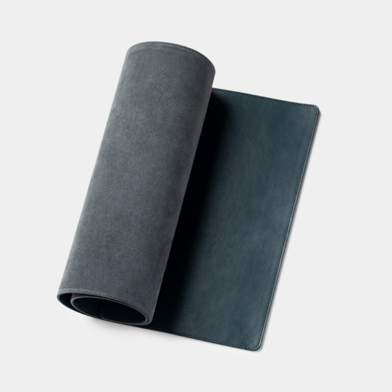 Leather Desk Mat XL – Teal – Turbulent Labs
